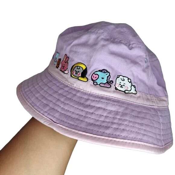 BT21 Cute Kawaii Embroidered Charter Bucket Hat - Picture 5 of 6